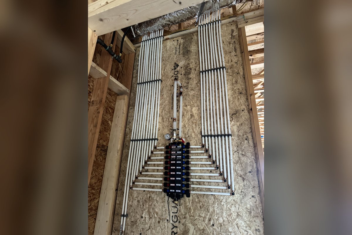 PEX manifold plumbing install by Alliance Plumbing in Kalamazoo