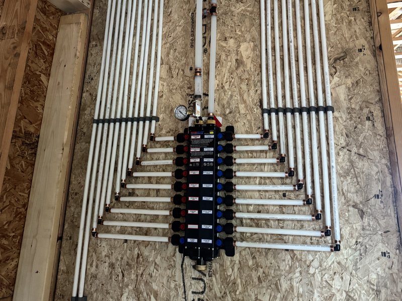 PEX manifold installed by Alliance Plumbing in a Kalamazoo home